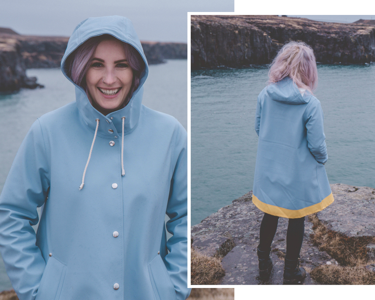 Stutterheim Raincoats, Stutterheim Mosebacke, Stutterheim Pale Pink Raincoat, Stutterheim Rainwear, What to wear in Iceland, Iceland Blog, Adventure Blog for Women, Dear Heima