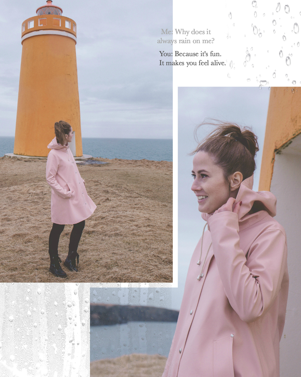 Stutterheim Raincoats, Stutterheim Mosebacke, Stutterheim Pale Pink Raincoat, Stutterheim Rainwear, What to wear in Iceland, Iceland Blog, Adventure Blog for Women, Dear Heima